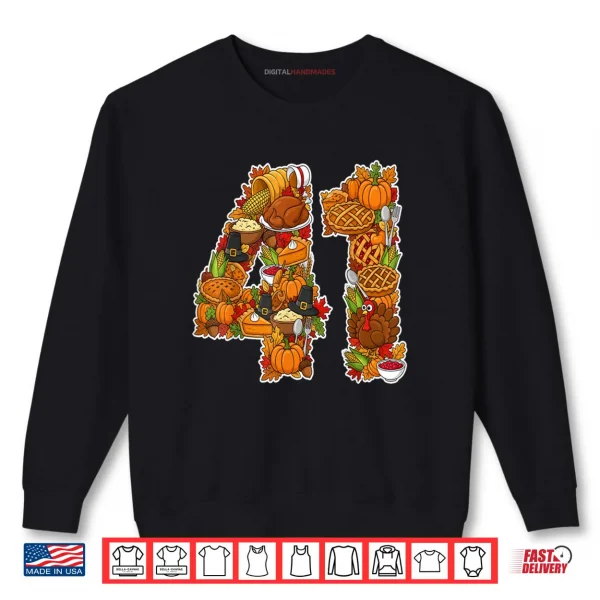 Sweatshirt 41 Thanksgiving Funny Gen Alpha Gen Z Brainrot Meme Slang Shirt
