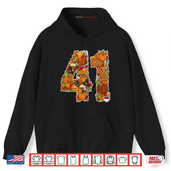 Hoodie 41 Thanksgiving Funny Gen Alpha Gen Z Brainrot Meme Slang Shirt