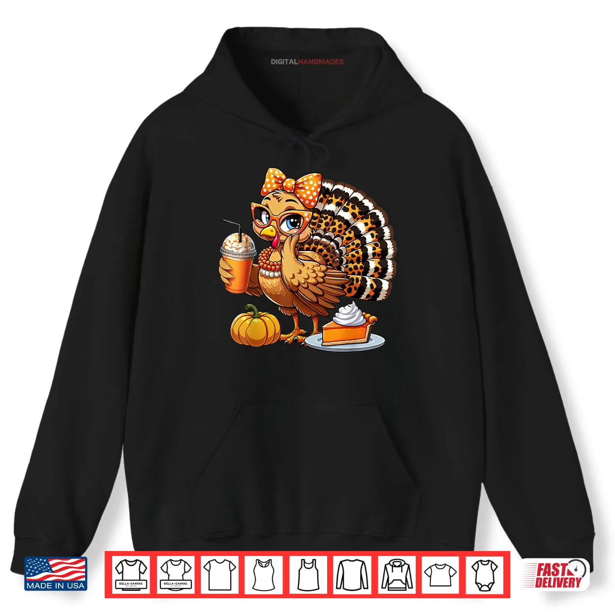 Cute Turkey Drinking Coffee Thanksgiving Womens Turkey Day Shirt Cute Turkey Drinking Coffee Thanksgiving Womens Turkey Day Shirt