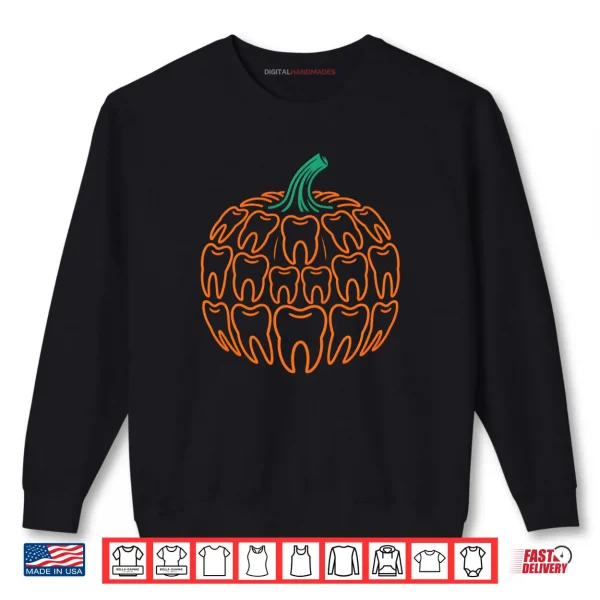 Sweatshirt Dental Pumpkin Fall Thanksgiving Dentist Hygienist Autumn Shirt