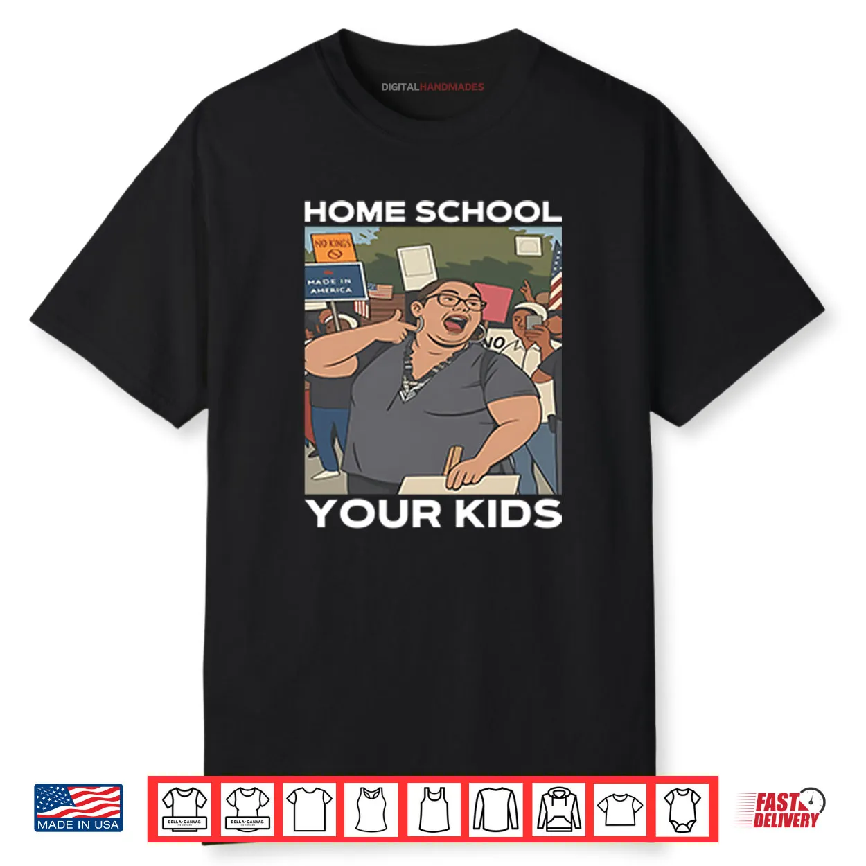 Home School Your Kids Lucy Martinez No Kings Protest Shirt Home School Your Kids Lucy Martinez No Kings Protest Shirt