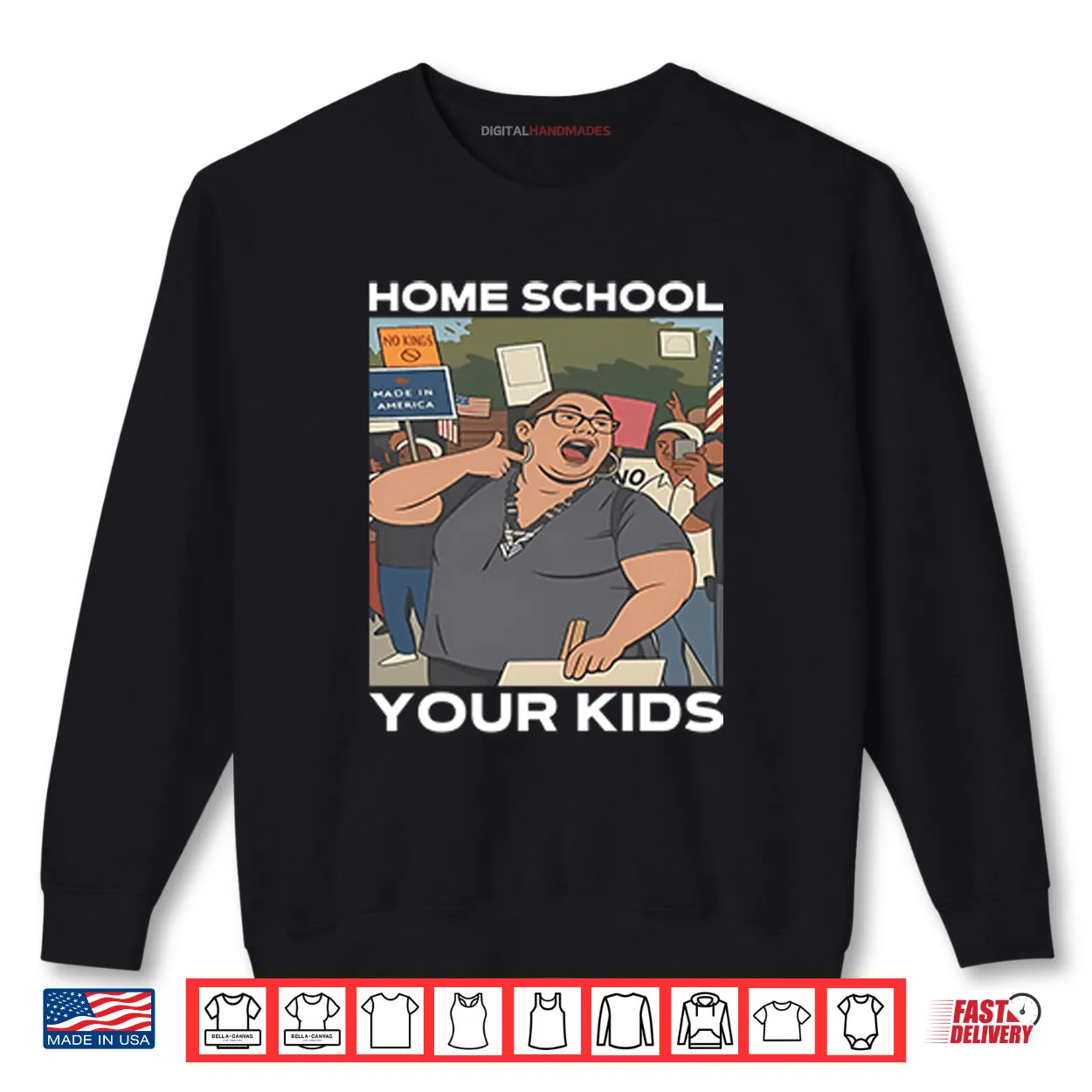 Home School Your Kids Lucy Martinez No Kings Protest Shirt Home School Your Kids Lucy Martinez No Kings Protest Shirt