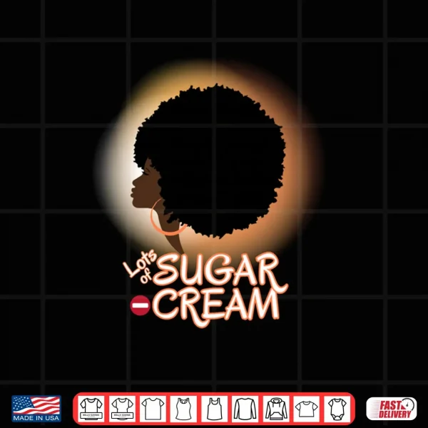Design African American Black British Afro Latina Woman with Afro Shirt