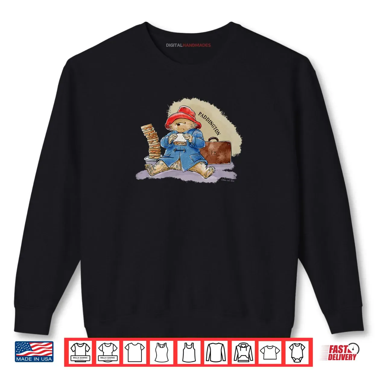 Paddington Bear Marmalade Sandwich Pile PB Bag Shirt Paddington Bear Marmalade Sandwich Pile PB Bag Shirt