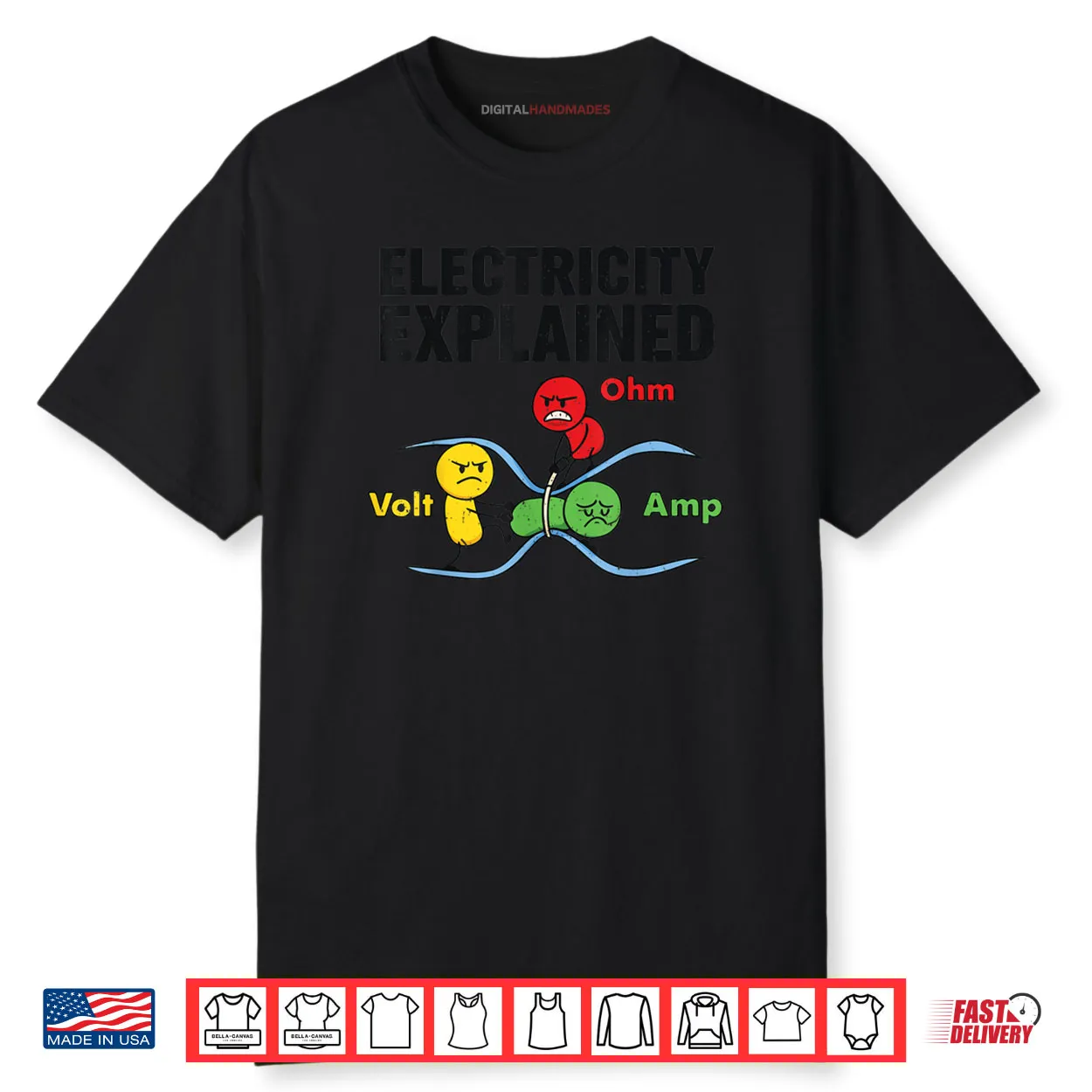 Electricity Explained Funny Nerdy Pun Physics Humor Science Shirt Electricity Explained Funny Nerdy Pun Physics Humor Science Shirt