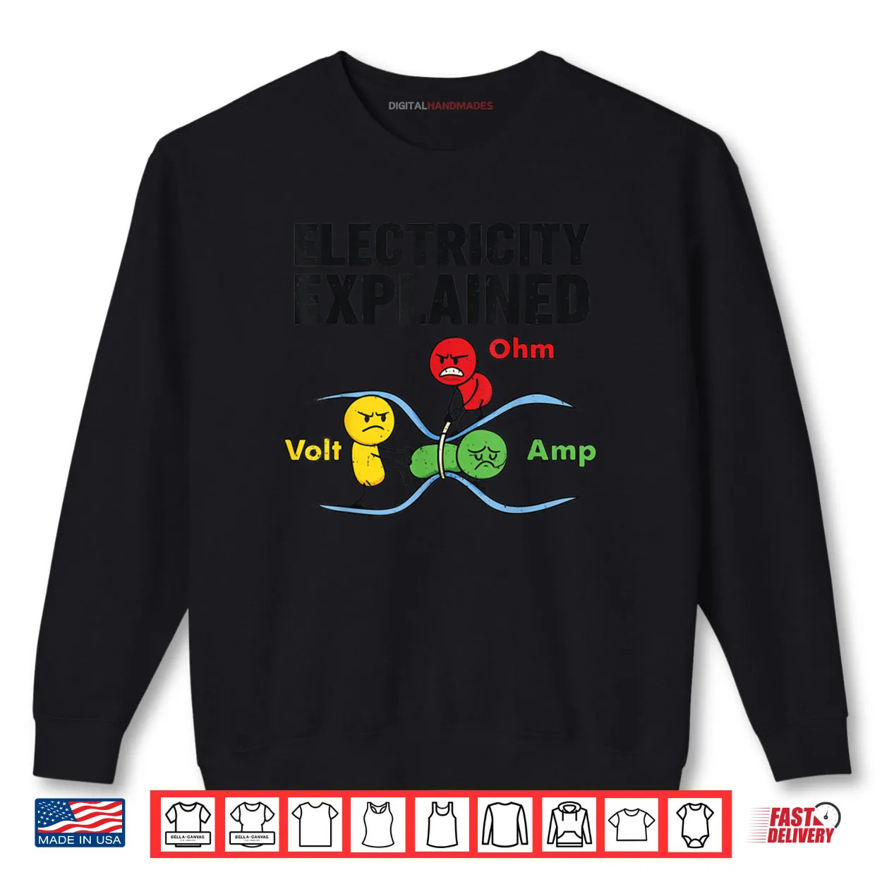 Electricity Explained Funny Nerdy Pun Physics Humor Science Shirt Electricity Explained Funny Nerdy Pun Physics Humor Science Shirt