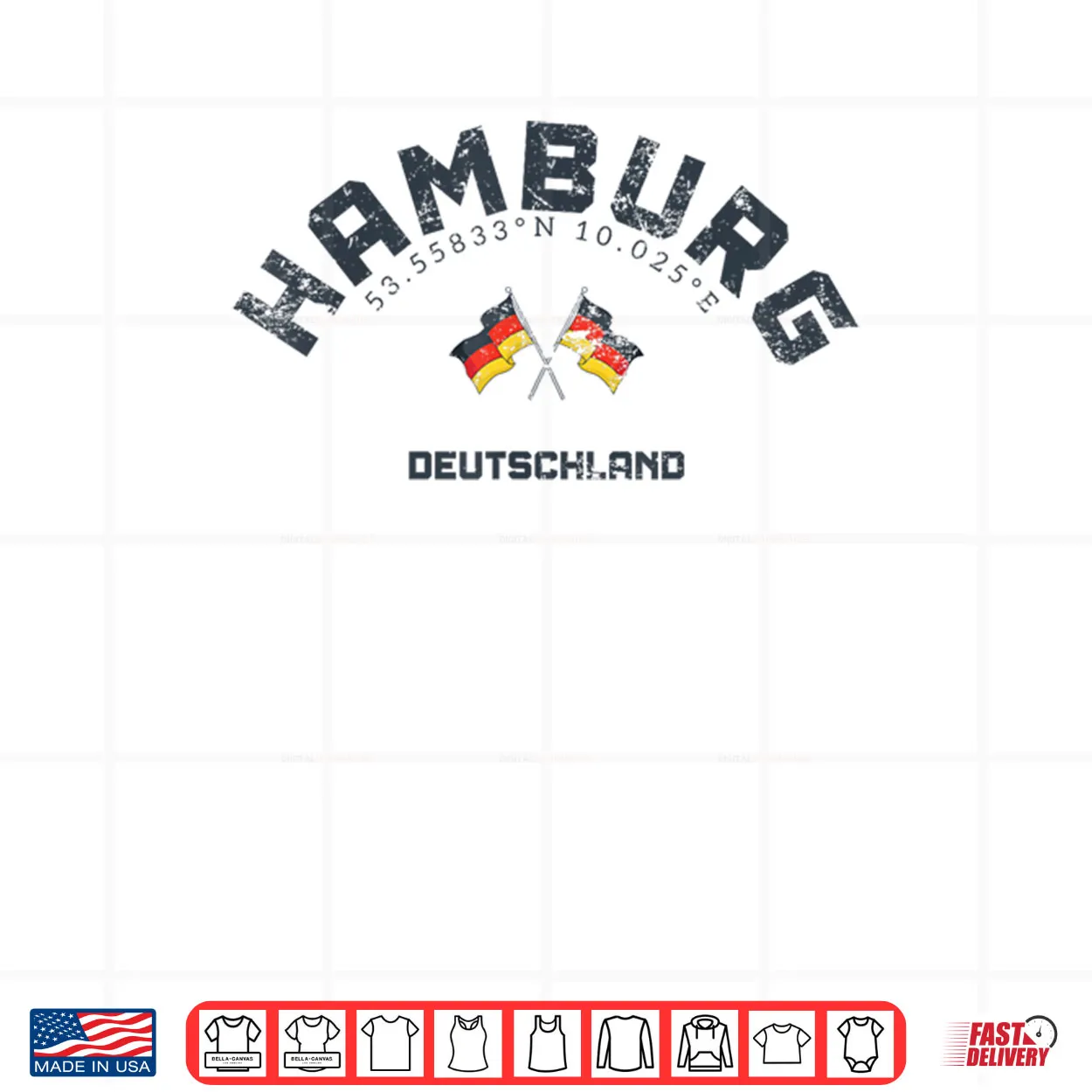 Germany Hamburg Shirt Germany Hamburg Shirt