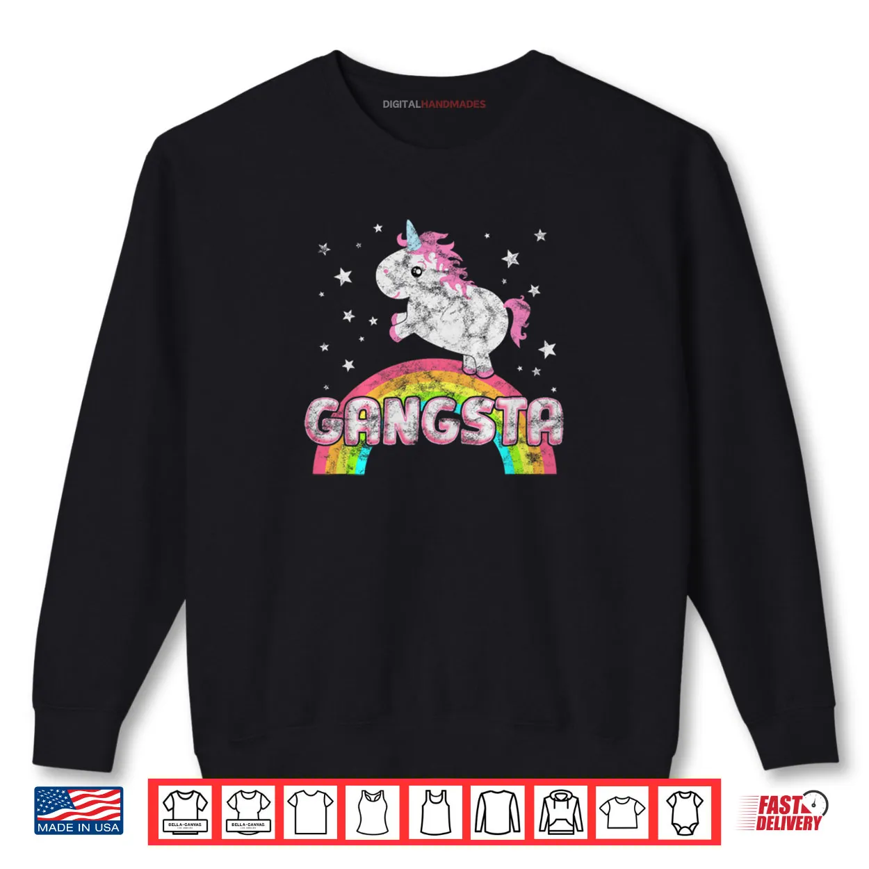 Ironic Cool Unicorn Gangsta Rap Music Festival Shirt Ironic Cool Unicorn Gangsta Rap Music Festival Shirt