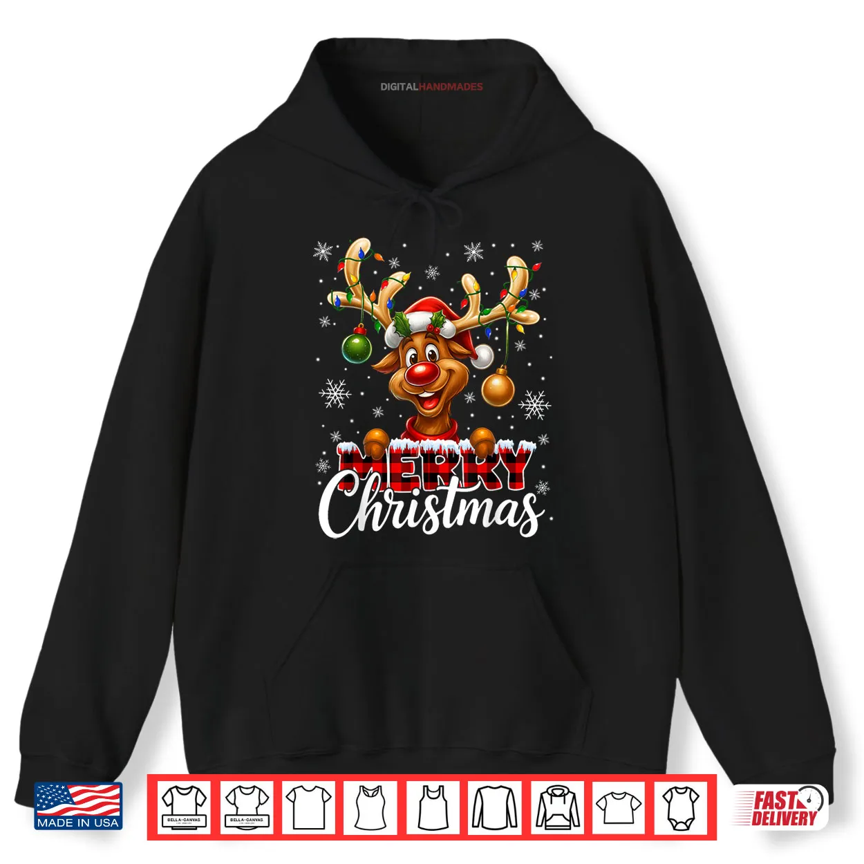 Merry Christmas Reindeer Plaid Pajamas Xmas Shirt Merry Christmas Reindeer Plaid Pajamas Xmas Shirt