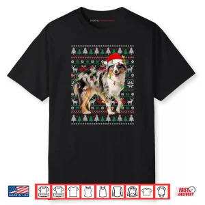 Australian Shepherd Dog Christmas Ugly Sweater Santa Xmas Shirt 7 Australian Shepherd Dog Christmas Ugly Sweater Santa Xmas Shirt