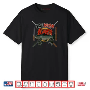 The Salmon Slayer Steelhead and Salmon Fishing Shirt 1 The Salmon Slayer Steelhead and Salmon Fishing Shirt