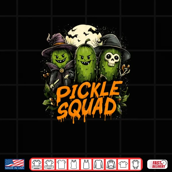Dill Pickle Squad Cucumber Joke For Halloween Party Shirt 3 Design Dill Pickle Squad Cucumber Joke For Halloween Party Shirt