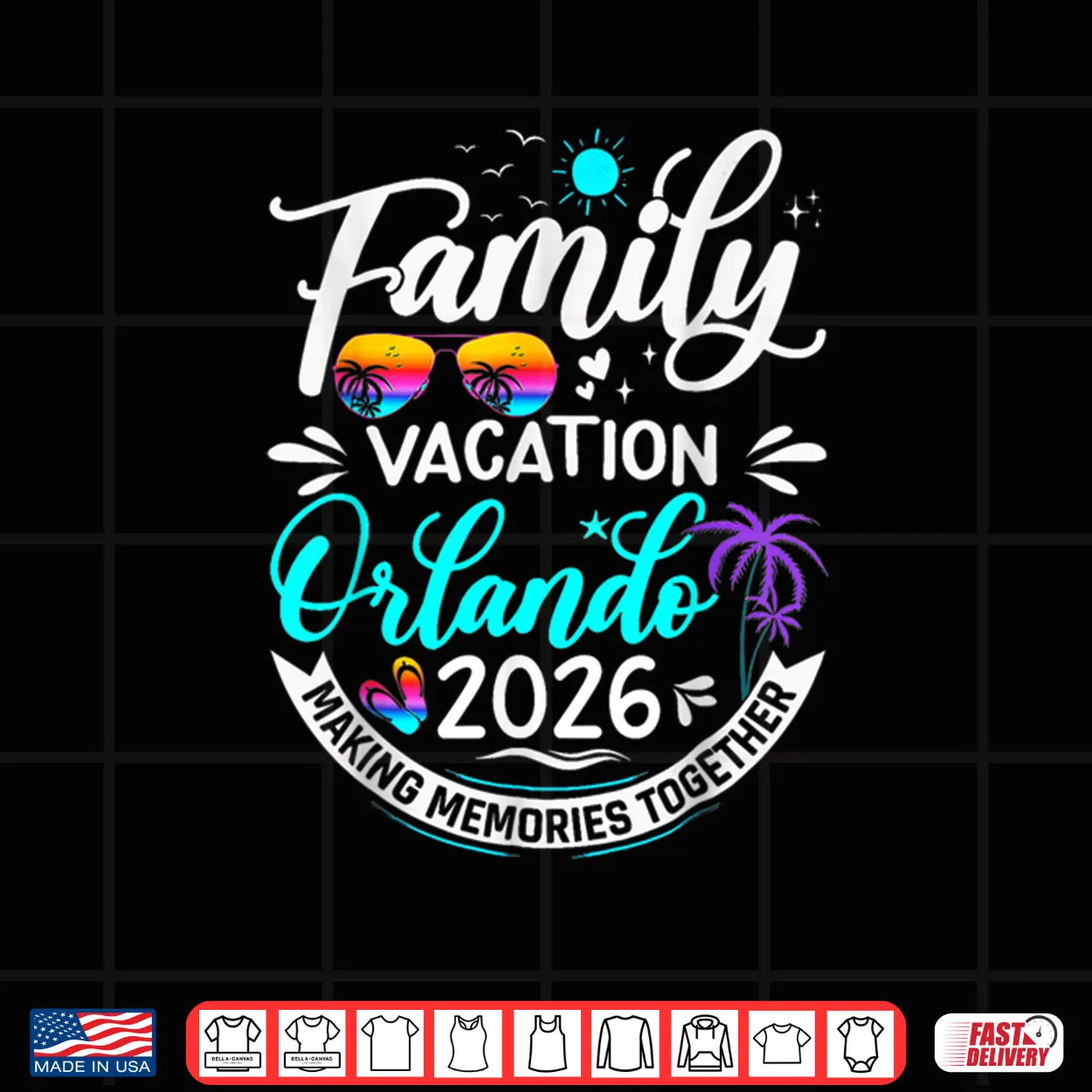 Family Vacation Orlando 2026 Beach Summer Vacation 2026 Shirt Family Vacation Orlando 2026 Beach Summer Vacation 2026 Shirt