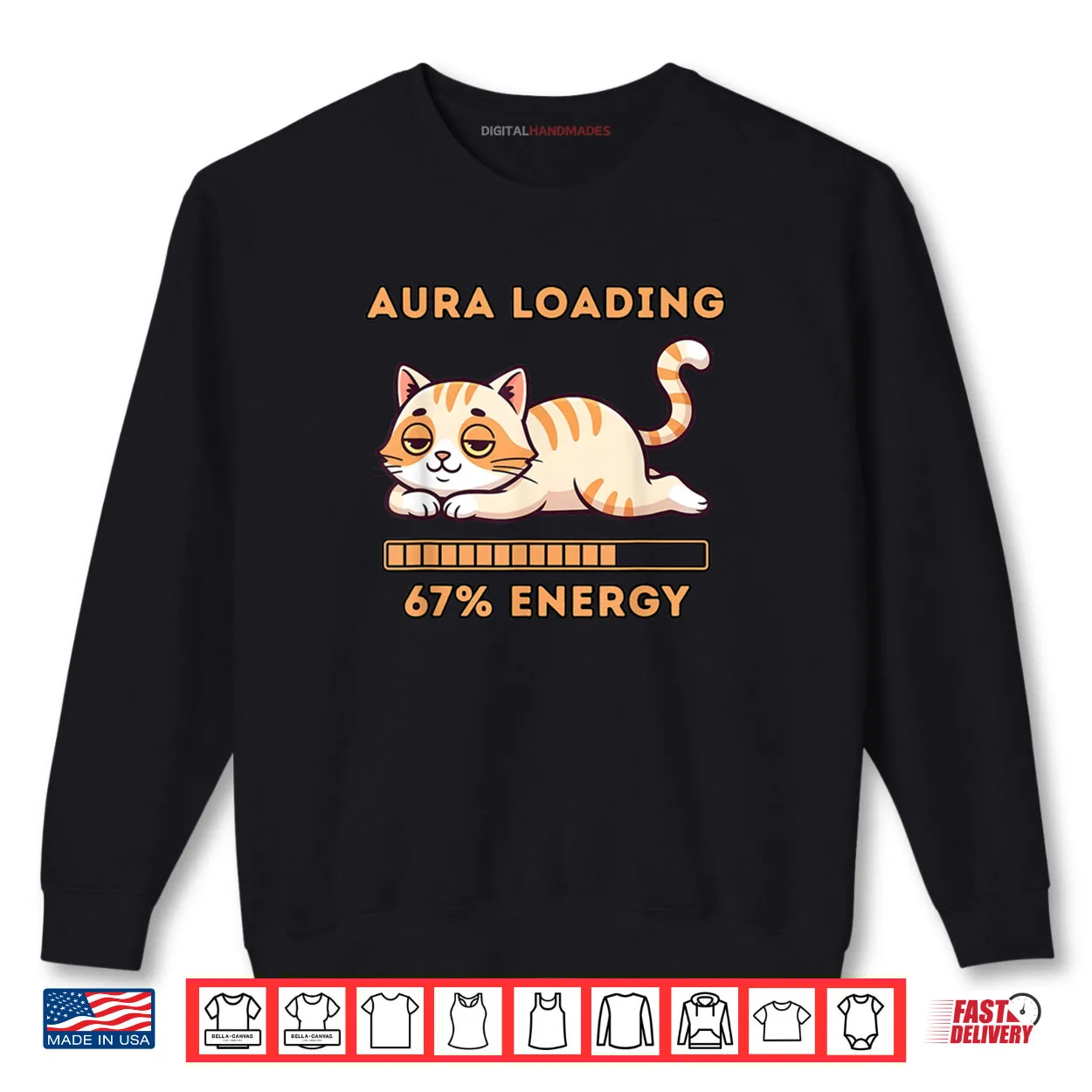 Gen Z Meme 67 Cat Aura Cat Loading 67 Percent Energy Shirt Gen Z Meme 67 Cat Aura Cat Loading 67 Percent Energy Shirt