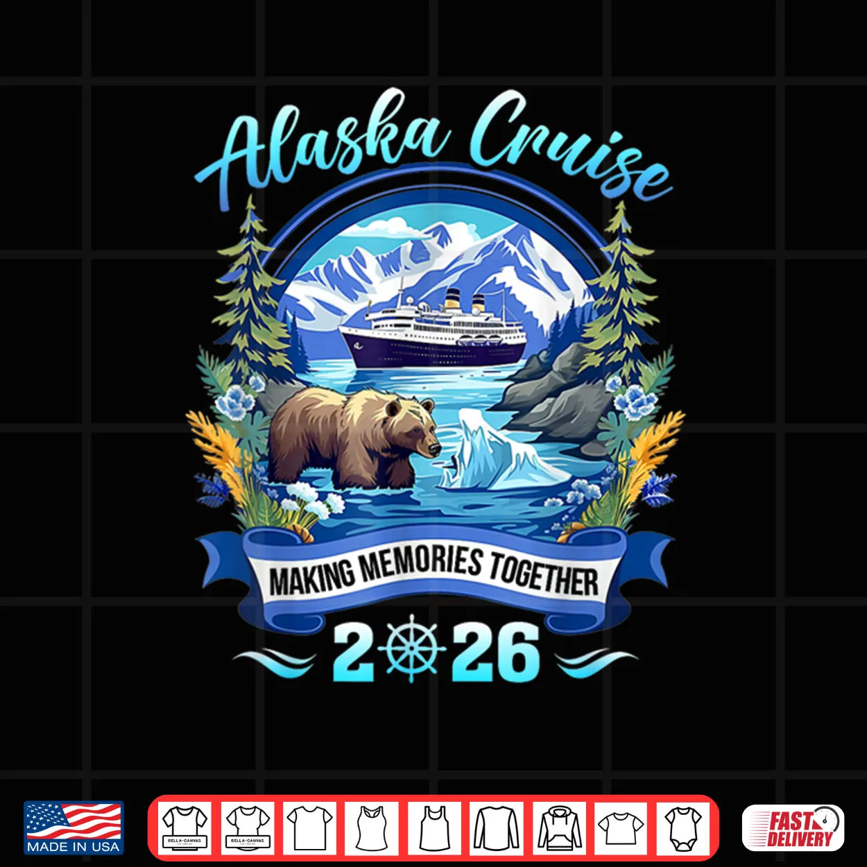Matching Family Friends and Group Alaskan Alaska Cruise 2026 Shirt Matching Family Friends and Group Alaskan Alaska Cruise 2026 Shirt