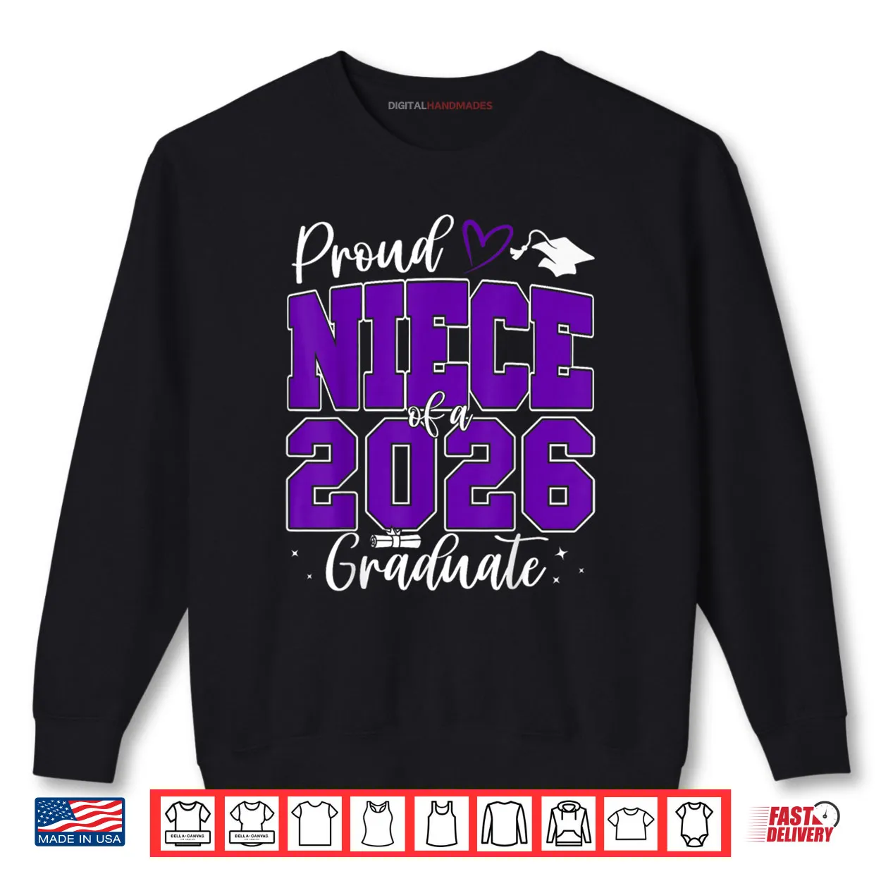 Proud Niece of a Class of 2026 Graduate Senior Graduation Shirt Proud Niece of a Class of 2026 Graduate Senior Graduation Shirt