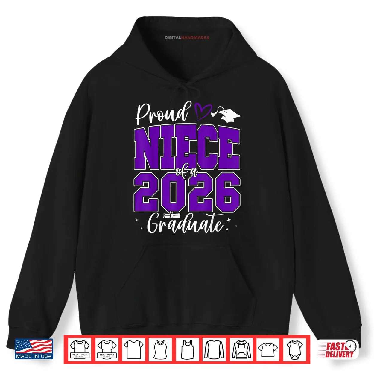 Proud Niece of a Class of 2026 Graduate Senior Graduation Shirt Proud Niece of a Class of 2026 Graduate Senior Graduation Shirt