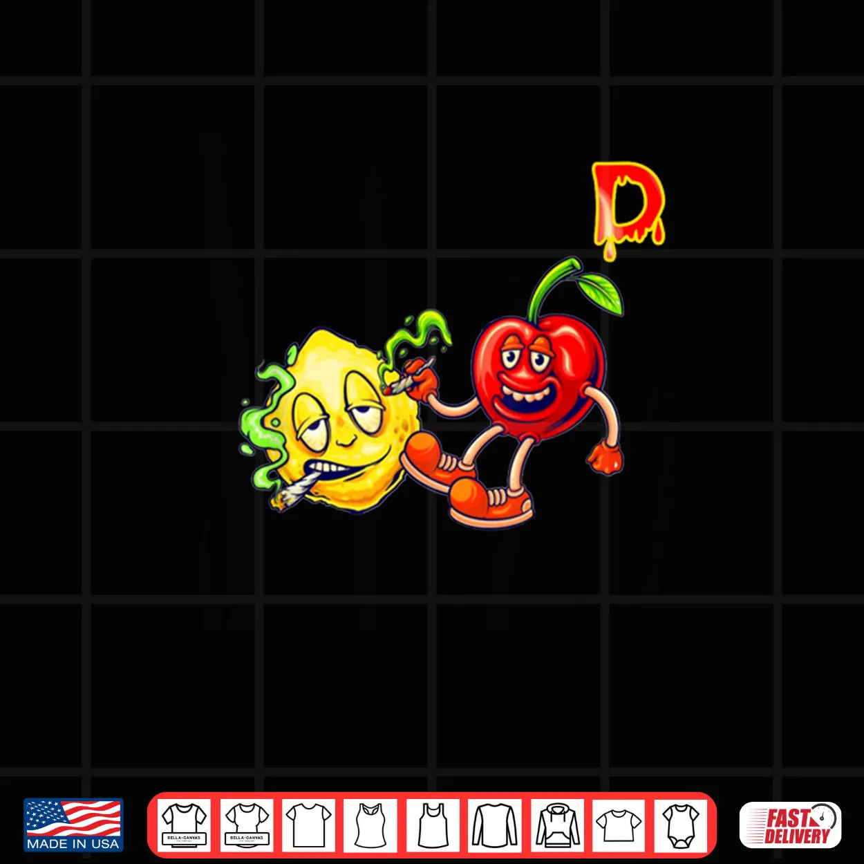 Drizzles Lemon Cherry Headz Shirt Drizzles Lemon Cherry Headz Shirt