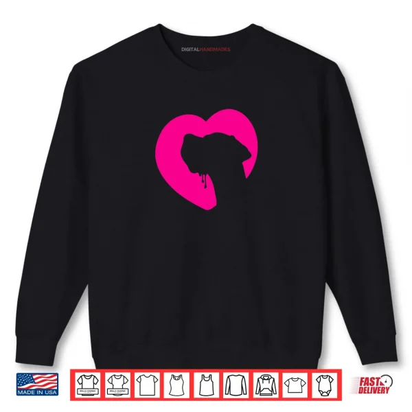 Greatdanedog Profile Heart Pink Shirt 1 Sweatshirt Greatdanedog Profile Heart Pink Shirt