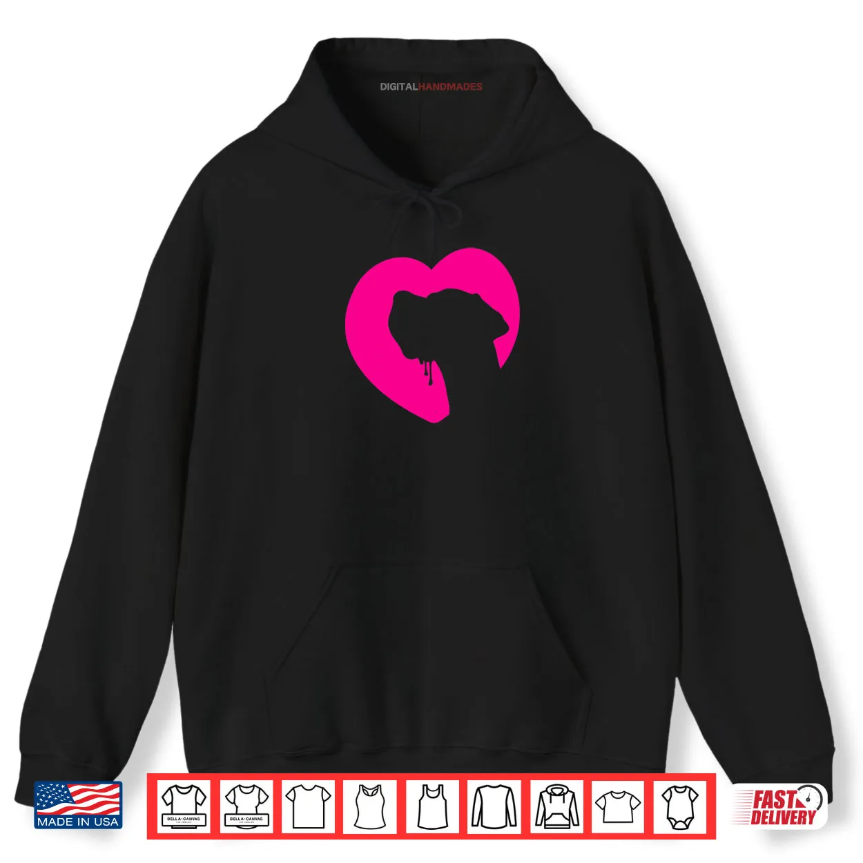 Greatdanedog Profile Heart Pink Shirt Greatdanedog Profile Heart Pink Shirt