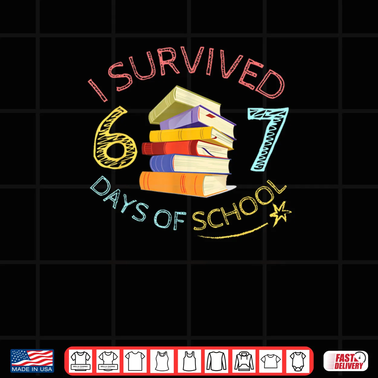 I Survived 67 Days of School Funny 67 Meme Teacher Student Shirt I Survived 67 Days of School Funny 67 Meme Teacher Student Shirt