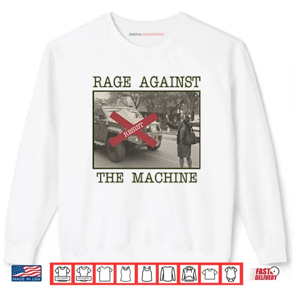 Sweatshirt New York Woman Resist Rage Against The Machine Shirt