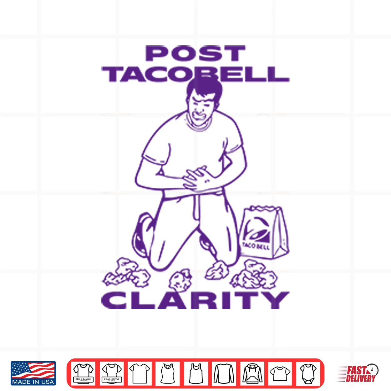 Post Taco Bell Clarity Shirt Post Taco Bell Clarity Shirt