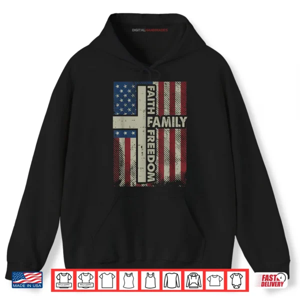 Faith US Flag Christian Religious God Jesus Shirt 2 Hoodie Faith US Flag Christian Religious God Jesus Shirt