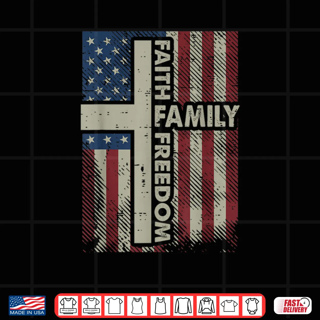 Faith US Flag Christian Religious God Jesus Shirt Faith US Flag Christian Religious God Jesus Shirt