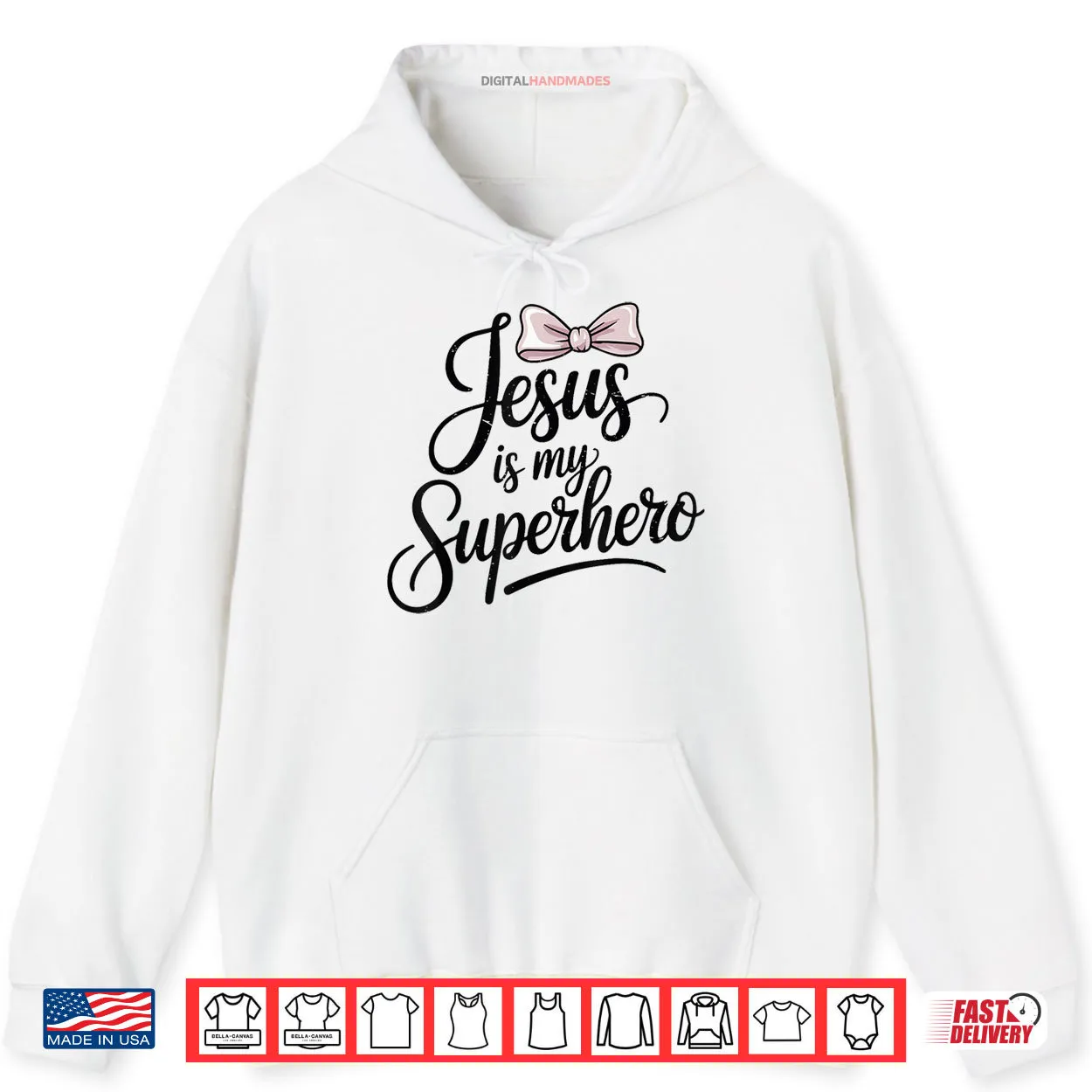 Girls Jesus is My Superhero Christian Shirt Girls Jesus is My Superhero Christian Shirt