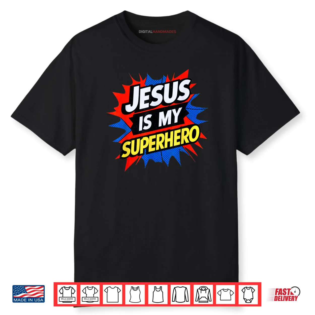 Jesus Is My Superhero Christian God Religious Comic Shirt Jesus Is My Superhero Christian God Religious Comic Shirt
