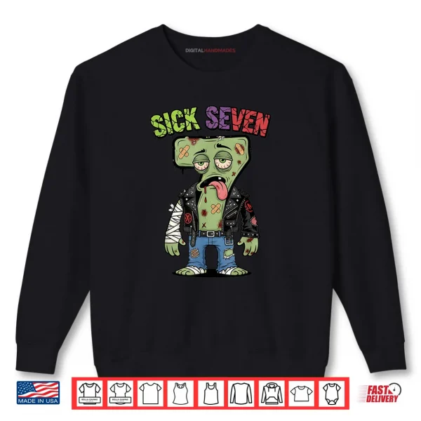 Sweatshirt 67 Funny Zombie Six Seven Humor Meme Brainrot Sick Seven Shirt