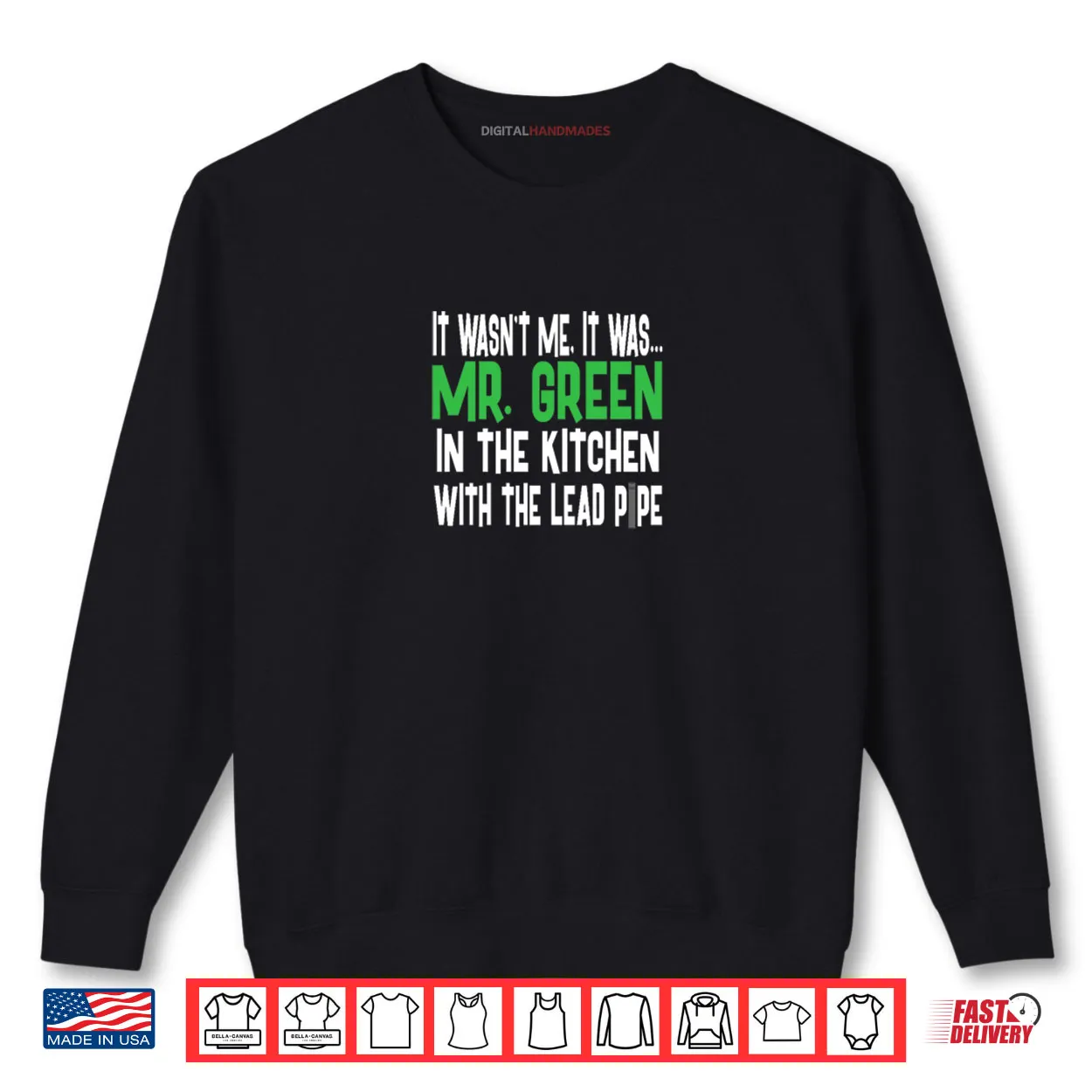 Mr Green Kitchen Lead Pipe Clue Shirt Mr Green Kitchen Lead Pipe Clue Shirt