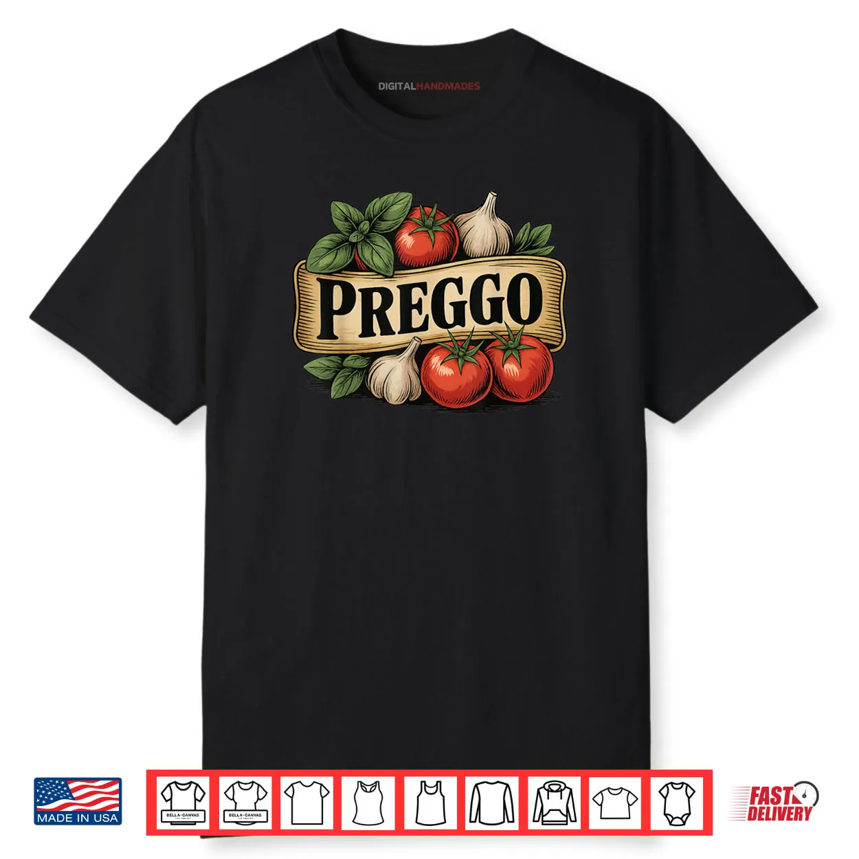 Preggo Costume Pregnancy Announcement Prego Pasta Sauce Shirt Preggo Costume Pregnancy Announcement Prego Pasta Sauce Shirt