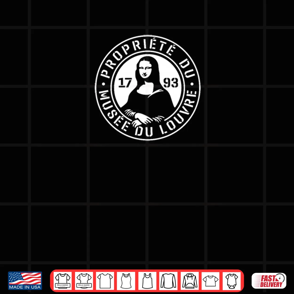 Property of Louvre Museum Paris France Est. 1793 Stamp Shirt Property of Louvre Museum Paris France Est. 1793 Stamp Shirt