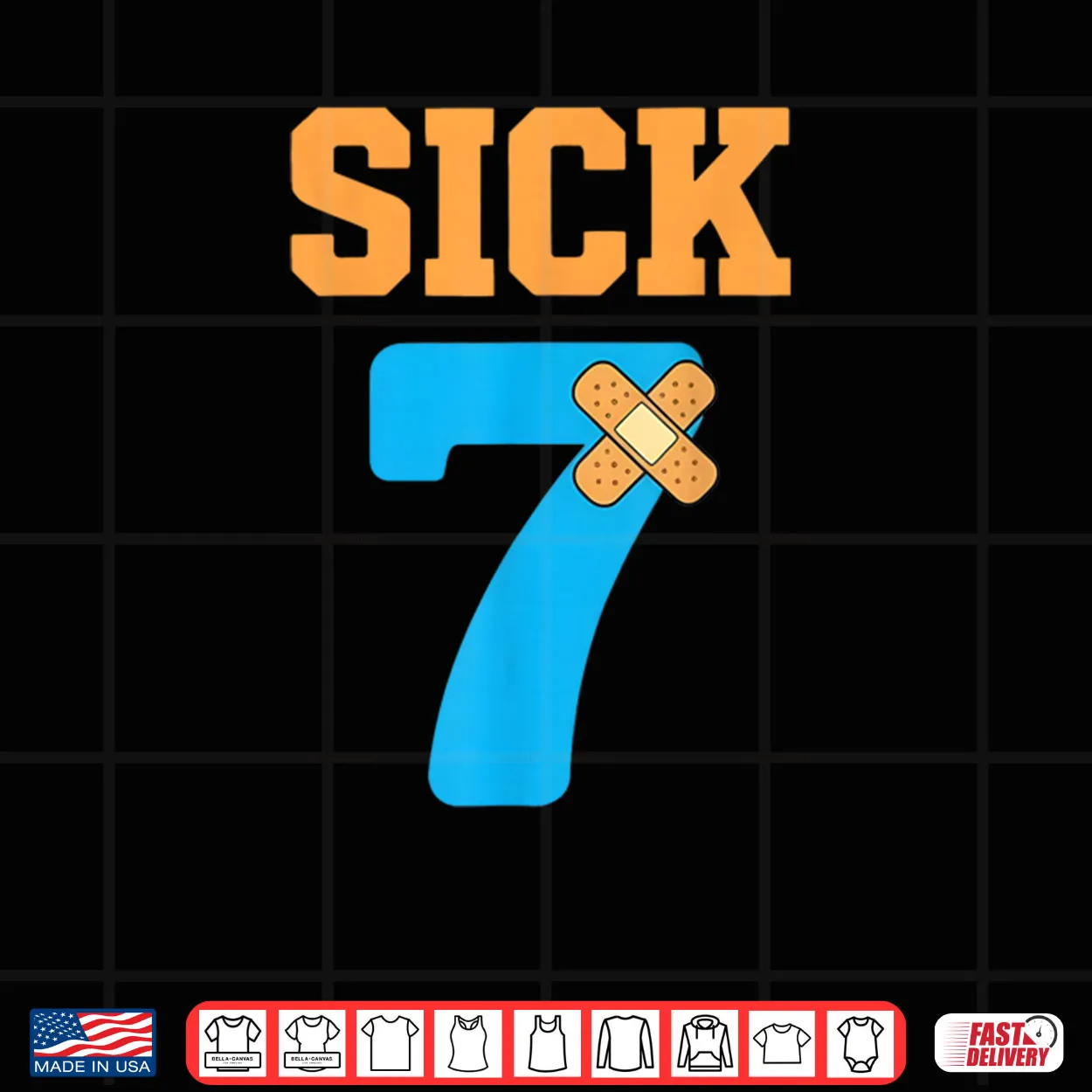 Sick Seven Meme Six Seven Sick 7 Funny Bandage Shirt Sick Seven Meme Six Seven Sick 7 Funny Bandage Shirt