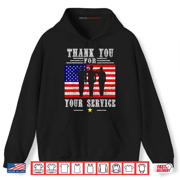 Thank You for Your Service Patriotic Veterans Day Shirt 2 Hoodie Thank You for Your Service Patriotic Veterans Day Shirt