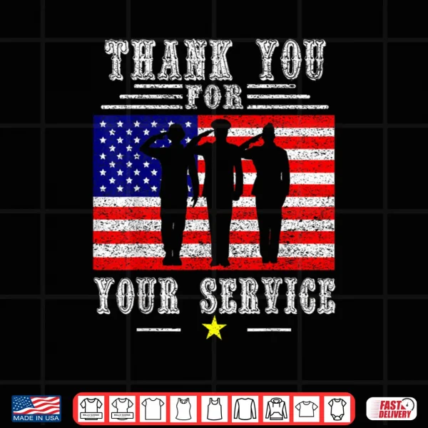 Thank You for Your Service Patriotic Veterans Day Shirt 3 Design Thank You for Your Service Patriotic Veterans Day Shirt