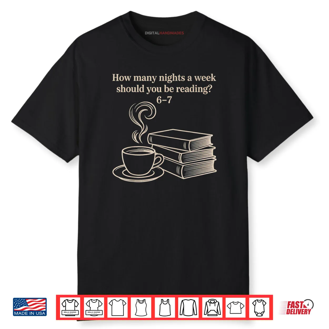 How Many Nights A Week Should You Be Reading 6 7 Teacher Fun Shirt How Many Nights A Week Should You Be Reading 6 7 Teacher Fun Shirt