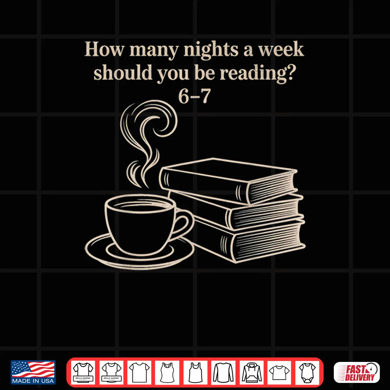 How Many Nights A Week Should You Be Reading 6 7 Teacher Fun Shirt How Many Nights A Week Should You Be Reading 6 7 Teacher Fun Shirt