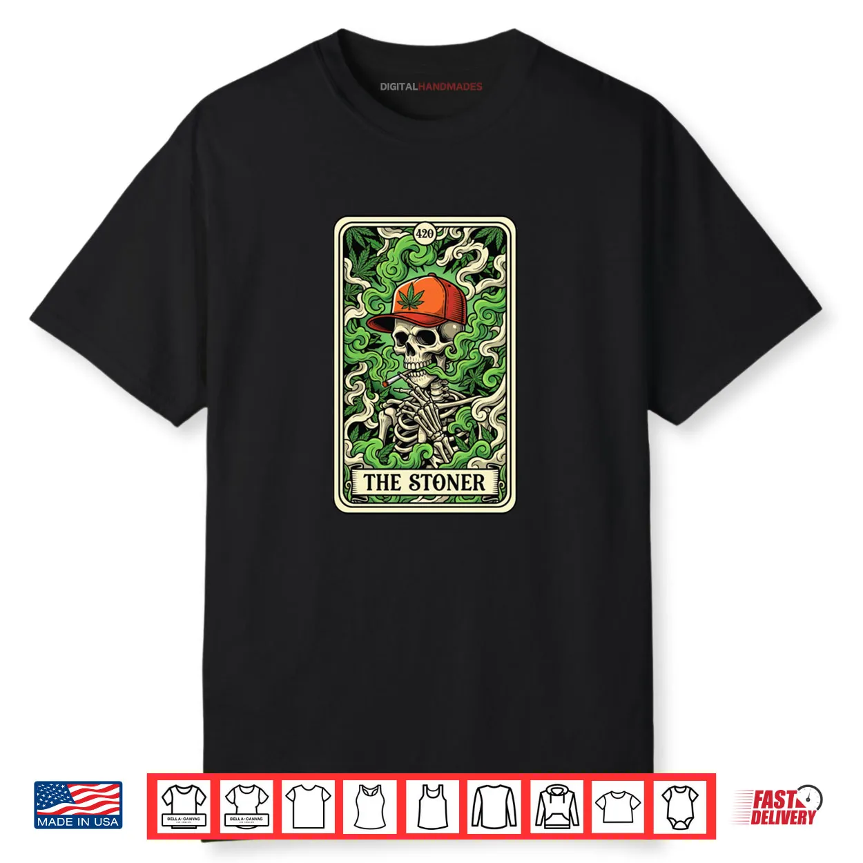 Tarot Card The Stoner Skeleton Weed Lover Cannabis 420 Shirt Tarot Card The Stoner Skeleton Weed Lover Cannabis 420 Shirt