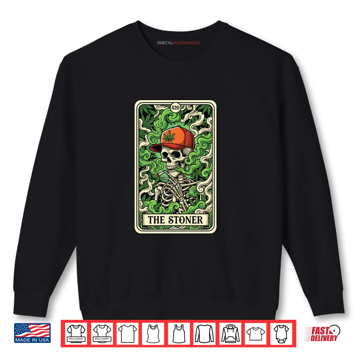 Tarot Card The Stoner Skeleton Weed Lover Cannabis 420 Shirt Tarot Card The Stoner Skeleton Weed Lover Cannabis 420 Shirt