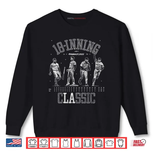 Los Angeles Dodgers 18 Inning Classic Shirt 1 Sweatshirt Los Angeles Dodgers 18 Inning Classic Shirt