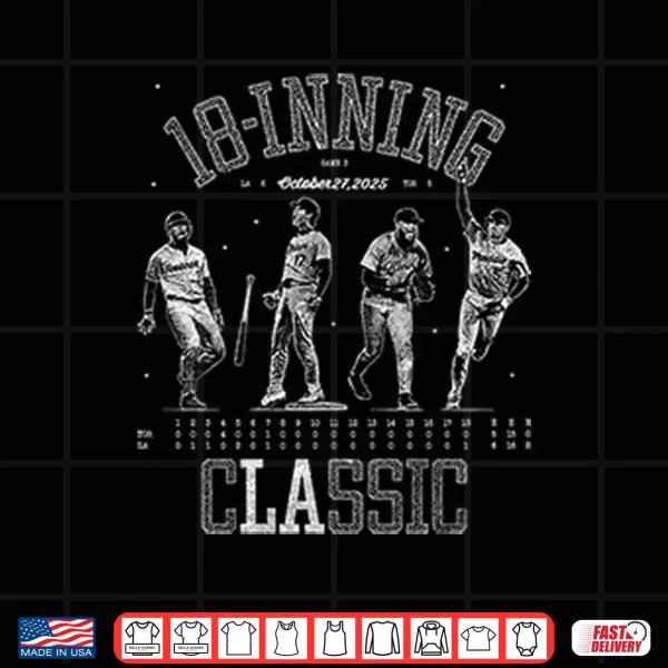 Los Angeles Dodgers 18 Inning Classic Shirt 3 Design Los Angeles Dodgers 18 Inning Classic Shirt
