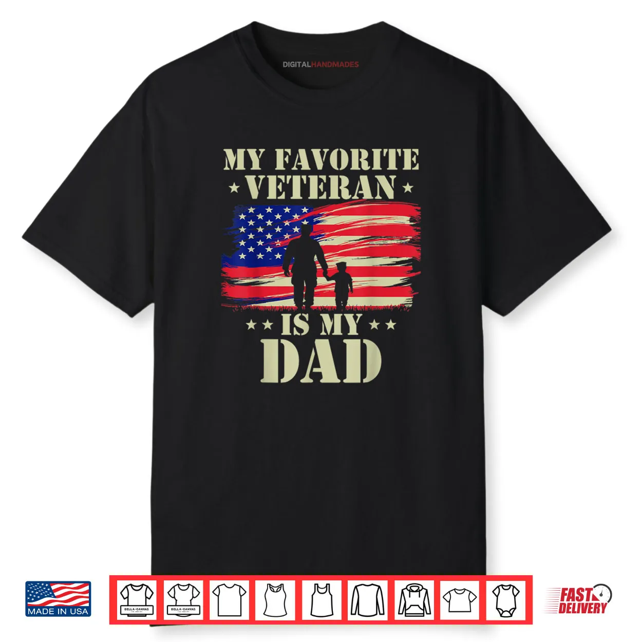 Father Veterans Day My Favorite Veteran is My Dad Proud Kids Shirt Father Veterans Day My Favorite Veteran is My Dad Proud Kids Shirt