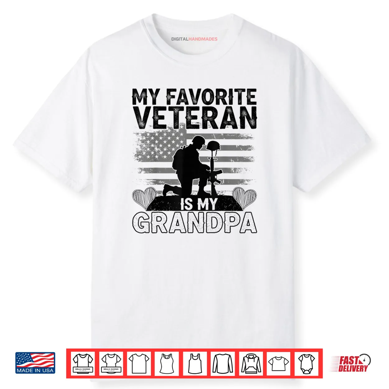 My Favorite Veteran is My Grandpa American Veterans Day Shirt My Favorite Veteran is My Grandpa American Veterans Day Shirt
