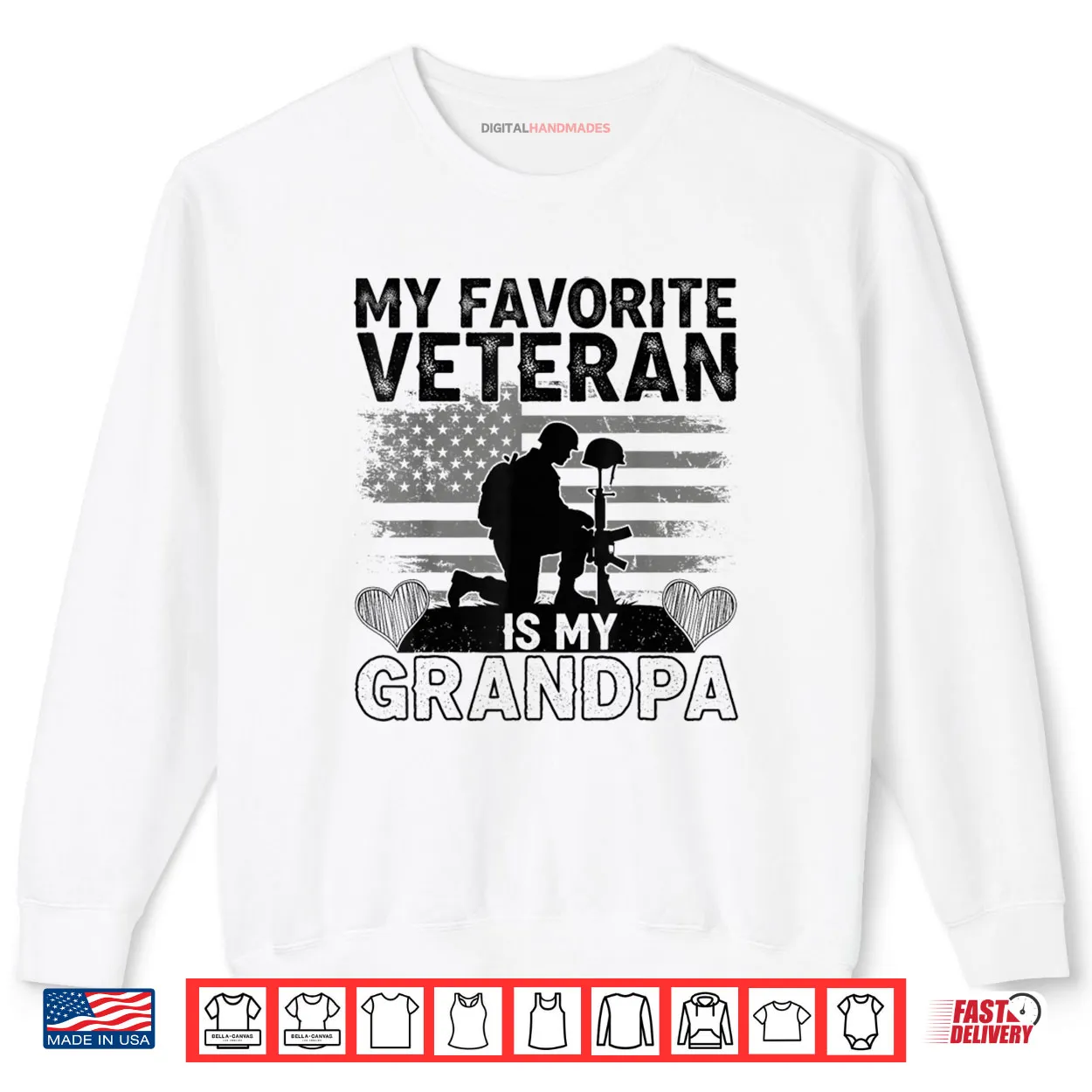 My Favorite Veteran is My Grandpa American Veterans Day Shirt My Favorite Veteran is My Grandpa American Veterans Day Shirt