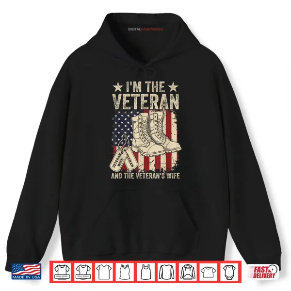 Veteran & Wife Proud American Veteran Wife Veterans Day Shirt 2 Hoodie Veteran Wife Proud American Veteran Wife Veterans Day Shirt