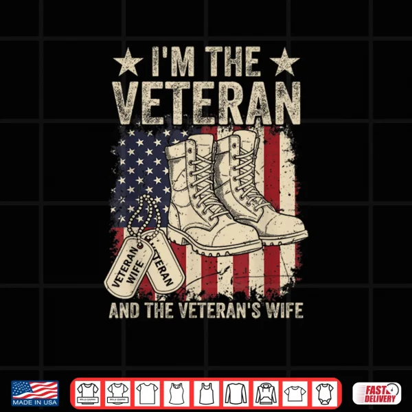Veteran & Wife Proud American Veteran Wife Veterans Day Shirt 3 Design Veteran Wife Proud American Veteran Wife Veterans Day Shirt
