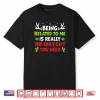 Being Related to Me Funny Christmas Shirt